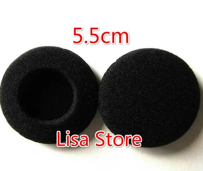 Free 500pcs/250pairs 5.5CM Soft Foam Earbud Headphone Headset Ear Pads