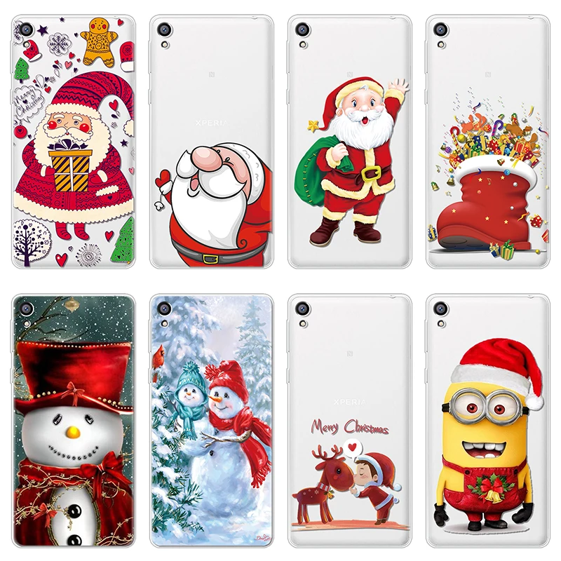 

New Year for Funda Sony Xperia L1 L2 X2 XZ1 XZ2 Z3 Z5 E5 X XA XA1 XA2 Plus Ultra Compact Premium Case for Sony Xperia XZ3 Case