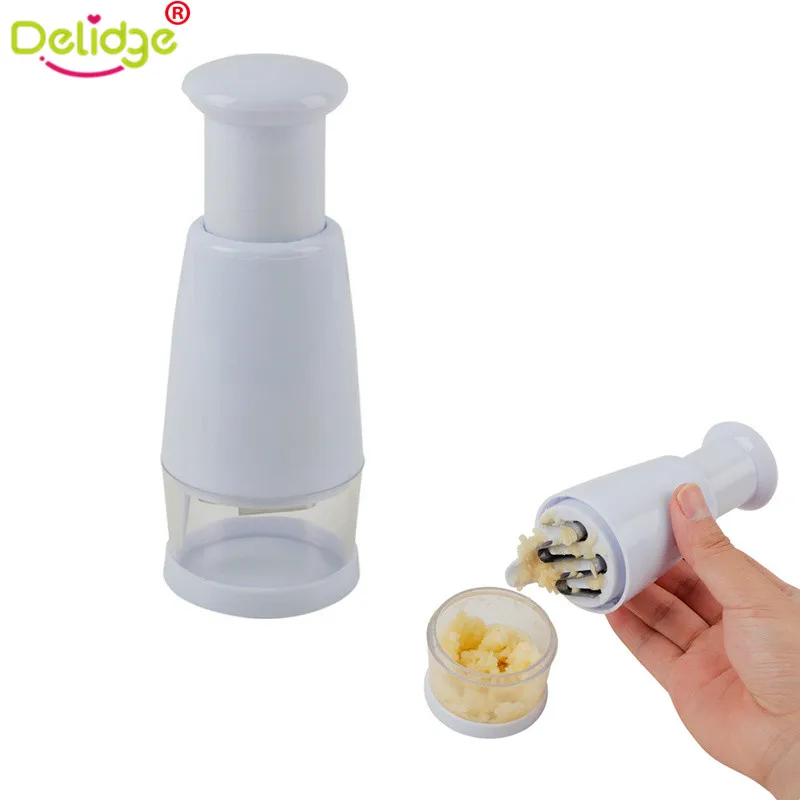 Delidge 1pc Hand Press Vegetable Slicer Plastic+ Stainless Steel Ginger
