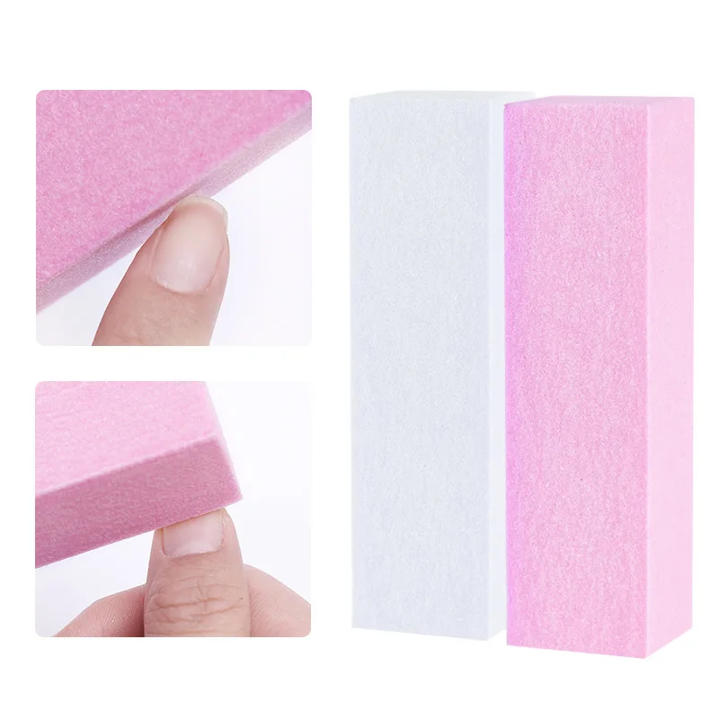 Розовый белый набор напильников для ногтей шлифовальная губка для ногтей шлифовальный маникюр с полировкой набор инструментов для дизайна ногтей аксессуары 4 шт. 10 шт