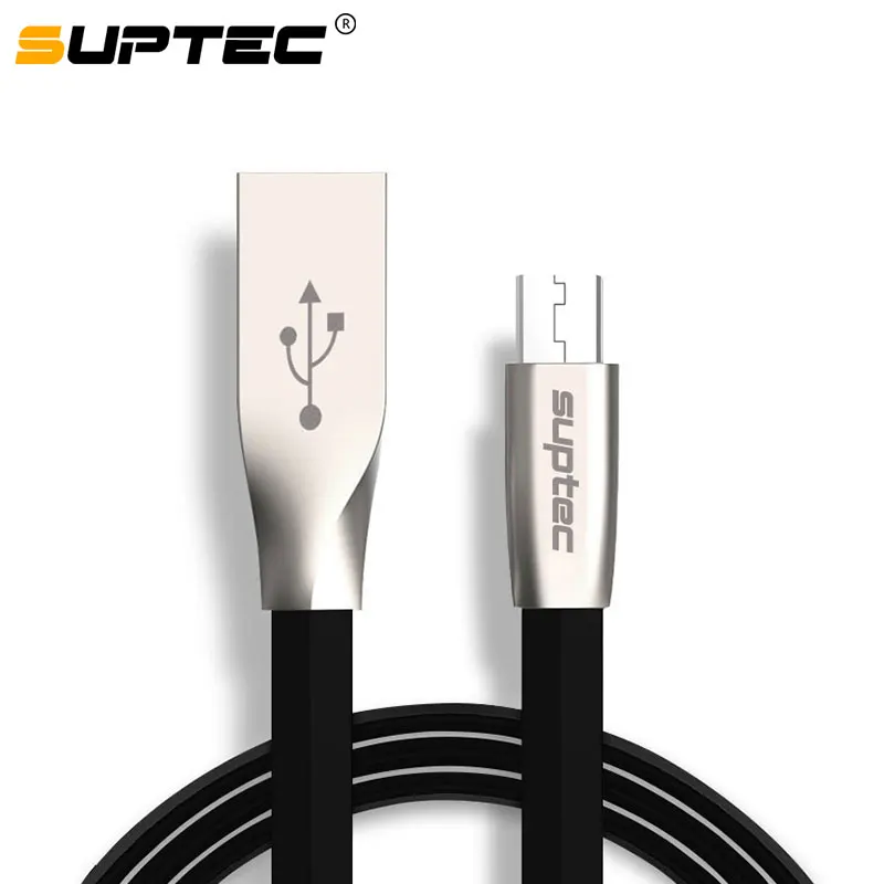 SUPTEC Micro USB кабель 2.4A Быстрая зарядка данных зарядное устройство плоский кабель для Android samsung S6 S7 Edge Xiaomi huawei MP3 Microusb шнур