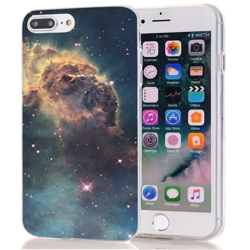 Силиконовый чехол для iPhone X XS XR Space Star Planet мягкая задняя крышка из ТПУ 6 7 8 plus Max