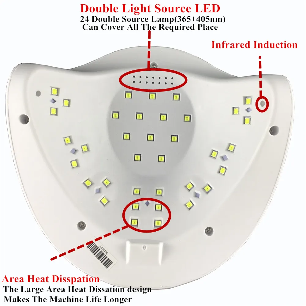 SUNNAil SUN X 54 Вт УФ лампа светильник светодиодный Сушилка для ногтей 36 светодиодный s Гель лампа для ногтей арочные формы лампы для дизайна ногтей идеальное решение для сушки большого пальца