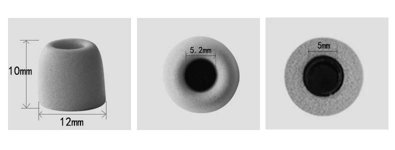 Оригинальные наконечники из пены с эффектом памяти для наушников-вкладышей DN2000/DN1000/TITAN3/TITAN5
