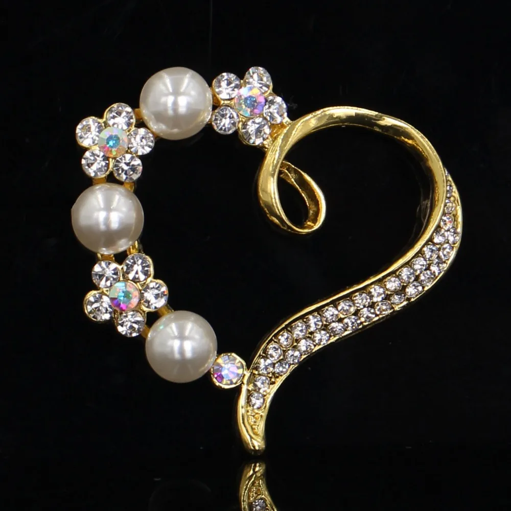 Simple Love Heart Brooch Jewelry For Women/men Fashion Jewelry Brooch