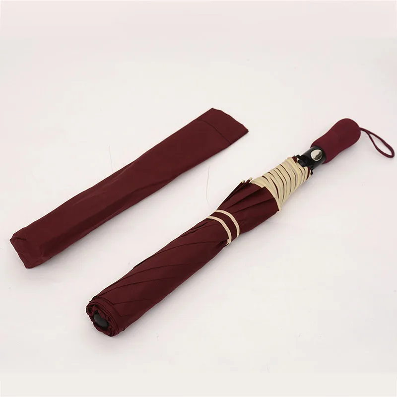 Convenient Type Super Large Automatic Auto Car umbrella Umbrella Female Golf 56 inches Rain Umbrella Folding Umbrella