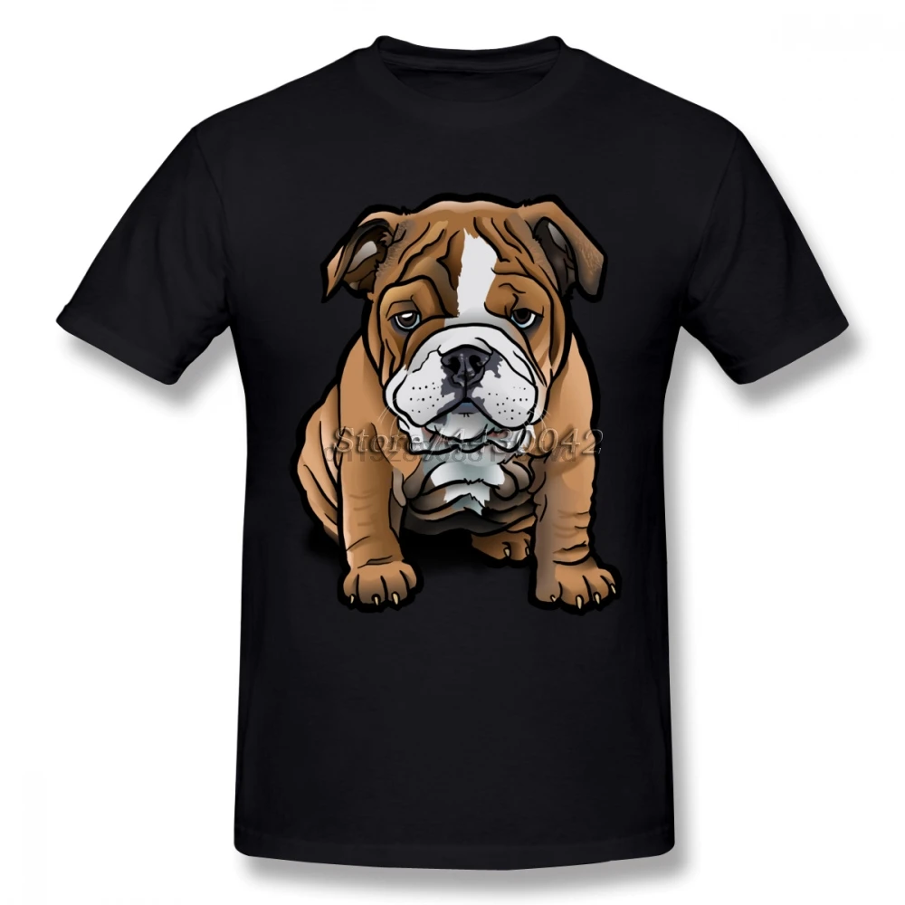 

British English Bulldog T-shirt For Men Dropshipping Summer Short Sleeve Cotton Plus Size Custom Team Tee 4XL 5XL 6XL