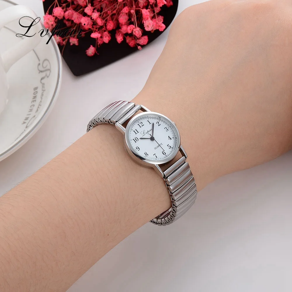 Lvpai Новое поступление брендовые серебряные часы для влюбленных модные роскошные