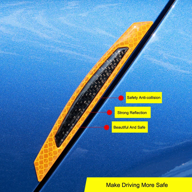 Carbon Fiber Car Door Edge Guard Strip Scratch Protector Anti-collision Trim door edge Guard Stickers