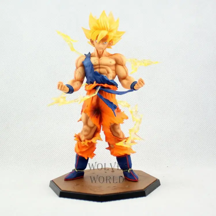 HKXZM Аниме Фигурка 19 см Dragon Ball Z Super Saiyan Сон Гоку какаротто горящие бои ПВХ фигурка Модель Коллекционная кукла игрушка - Цвет: no retail box 17CM