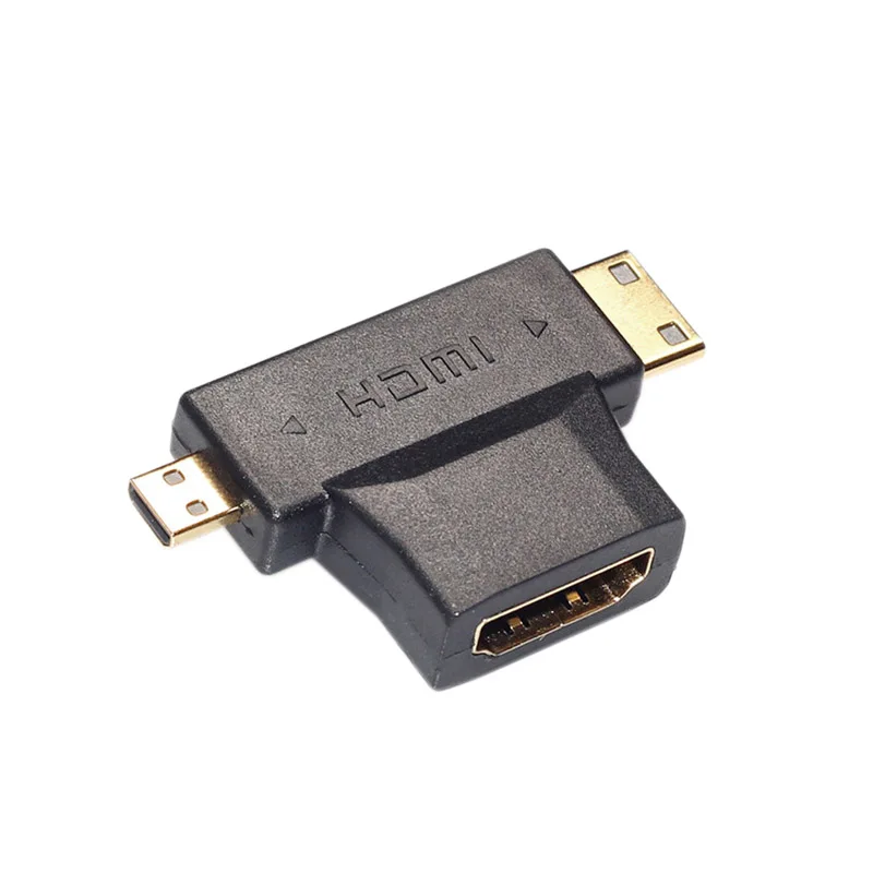 2019 Горячая новинка Мультимедиа 3 в 1 HDMI Женский к мини мужской + микро Мужской