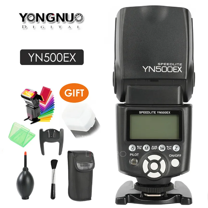 Вспышка Yongnuo YN500EX YN 500EX YN500 EX скоростной светильник 1/8000s GN53 TTL для Canon 700D 650D 6D 7D 600D 400D