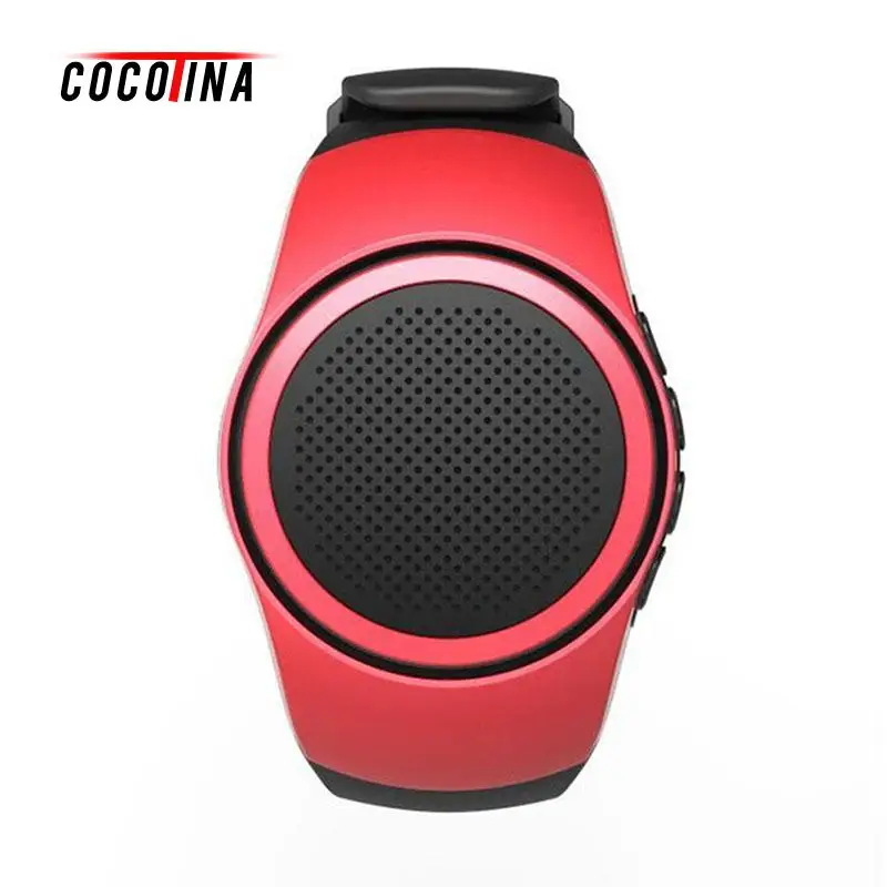 

COCOTINA Sports Watch Audio Sound Bluetooth Music Box FM Radio Wireless Mini Portable Speaker Watch TF Card Supported LSB01259