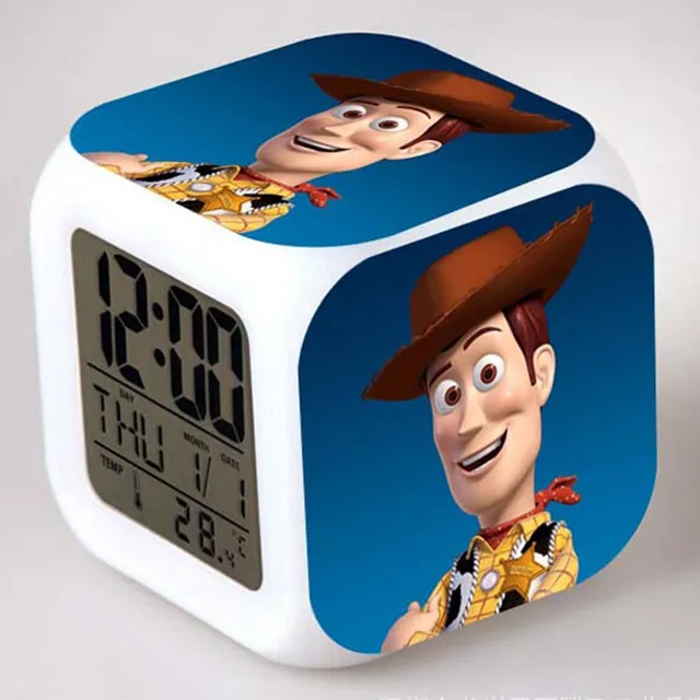 Night Light Glowing LED Alarm Clocks Toy Story Watch reloj despertador