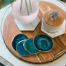 Агатовый кусочек чайной чашки украшение поднос дизайн каменная подставка Пномпень декоративные драгоценные камни подставка специальное предложение