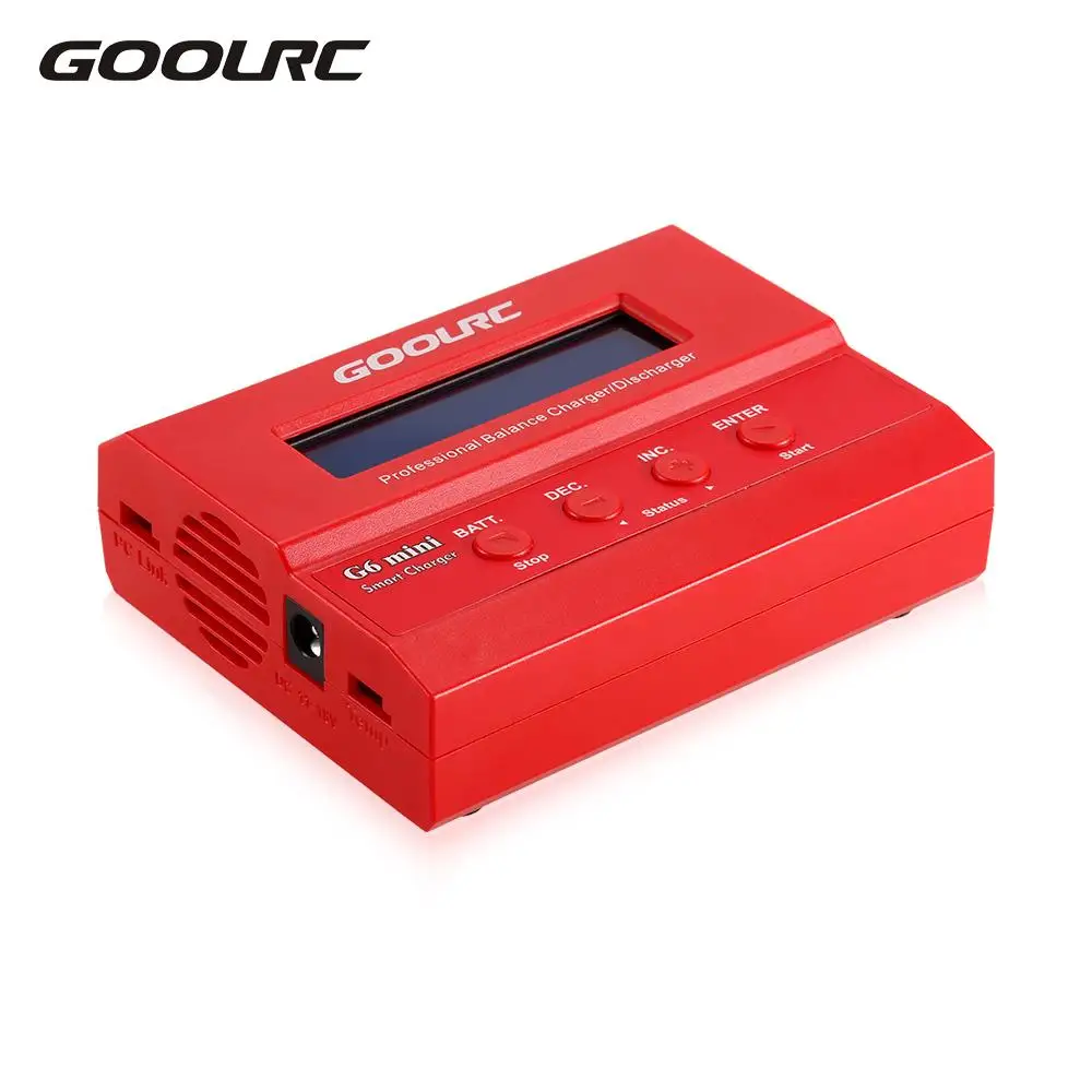 

GoolRC G6 mini Balance Charger Discharger for RC Drone Quad Aircraft LiHV LiPo LiIon LiFe NiCd NiMH RC Model Battery
