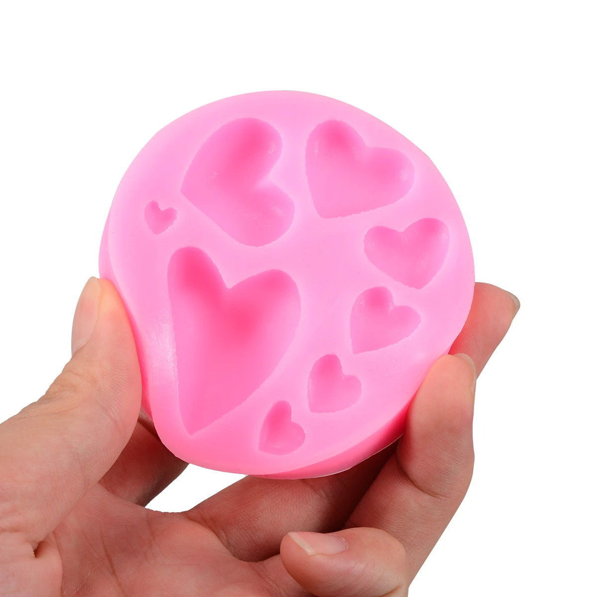 3D Love Heart Silicone Mold 8 Holes Soap Mould DIY Fondant Cake Decorating Baking Tools Kitchen Bakeware