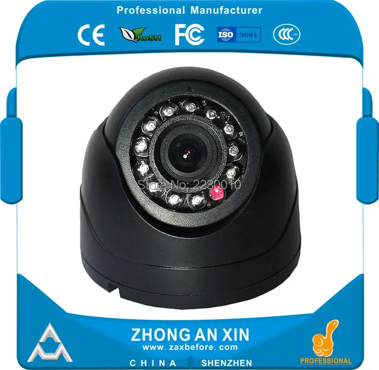 700TVL HD Infrared night vision Plastic Mini Dome Car cabin camera
