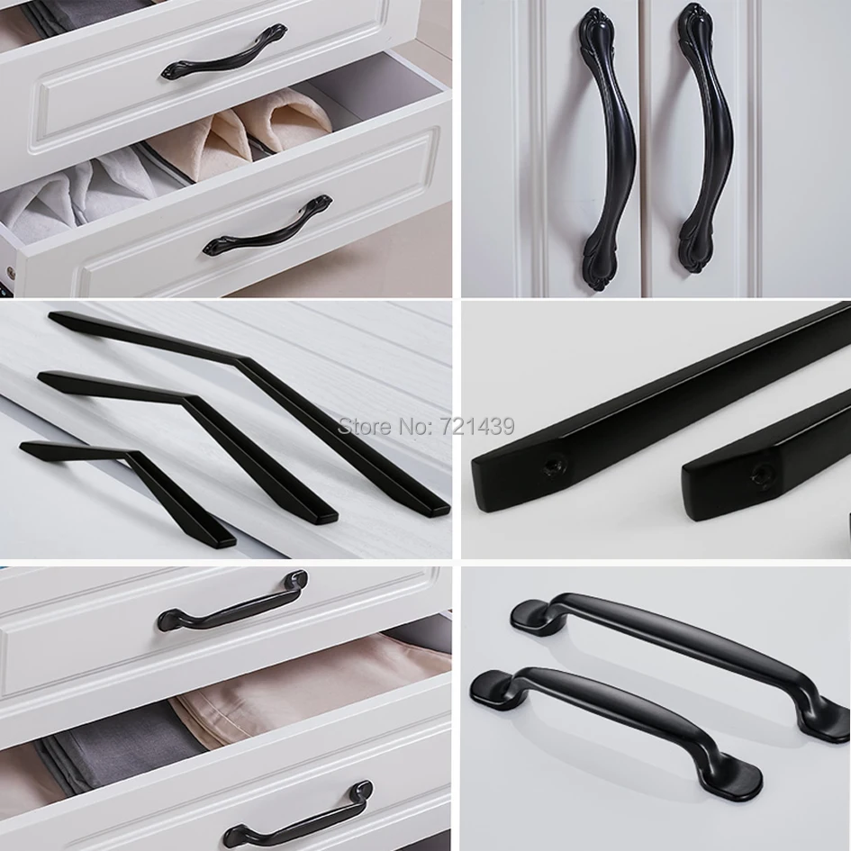 1pc Antique Door Handles Black Drawer Pulls Carved European Kitchen Cabinet Handles and Knobs Retro Table Furniture Handles 1pc Antique Door Handles Black Drawer Pulls Carved European Kitchen Cabinet Handles and Knobs Retro Table Furniture Handles