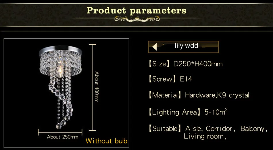 Moderno led lustre de cristal lâmpada luz