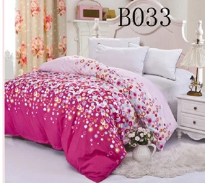 Розово-красный сшитый 1 шт. полиэфирный пододеяльник Твин Полный Королева постельное белье пододеяльник домашний текстильное постельное белье - Цвет: B033