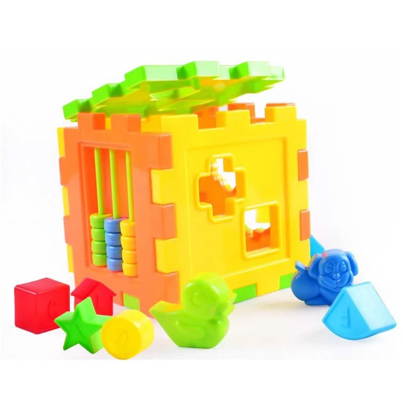 Baby Colorful Block Toys Bricks Matching Blocks Kids Intelligence