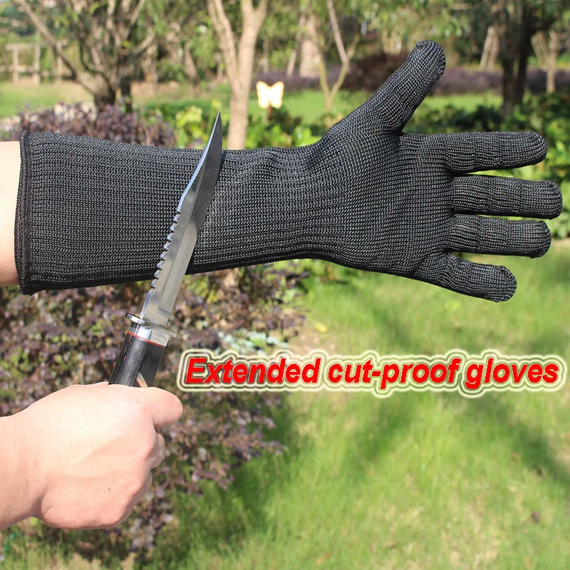 Longer Level 5 Cut proof gloves handguard Arm guard Cut proof safety gloves food processing