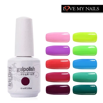 

220 Colors Professional 15ml Arte Clav(Choose Any 6 Colors) Gel Nail Polish UV Gel Polish Long-lasting Soak-off LED UV Gel Color