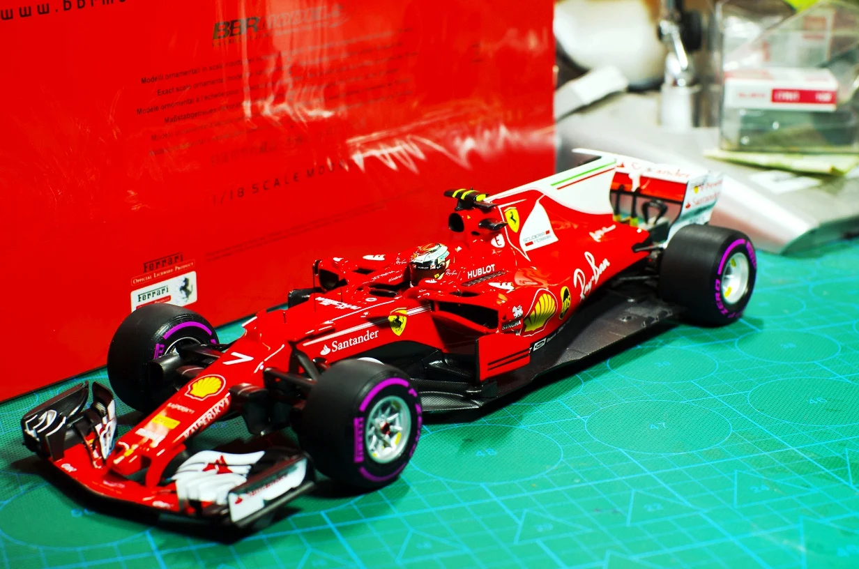 Металлическая коллекция BBR модель 1/18 для Ferrari 2017 австралийская станция KIMI Raikkonen F1