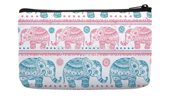

Aztec Vintage Elephant Pattern Print Custom Small Cosmetic Bag Wristlet hand bag