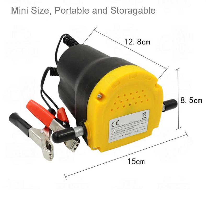 60 Вт/24 В автомобильный масляный насос для двигателя, Электрический масляный/дизельный отстойник для жидкости, экстрактор для перекачки топлива, всасывающий насос для лодки, мотоцикла