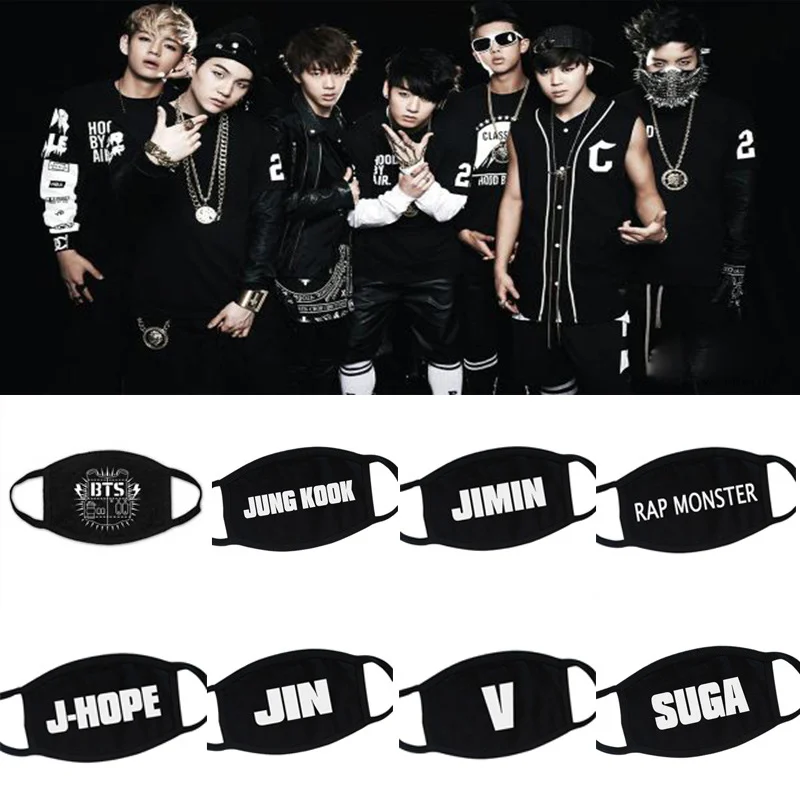 2019Shinee Kpop BTS Fans Face Mouth Mask Unisex Muffle Respirator