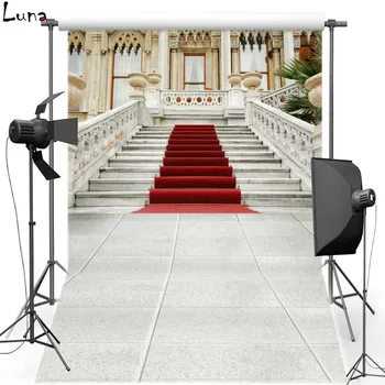

MEHOFOTO Red Carpet Vinyl Photography Background Backdrop For Wedding Castle New Fabric Polyester For photo Studio F1484