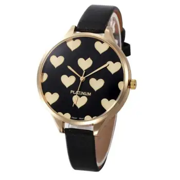 

Moment # L05 2018 fashion pu leather wrist watches for women