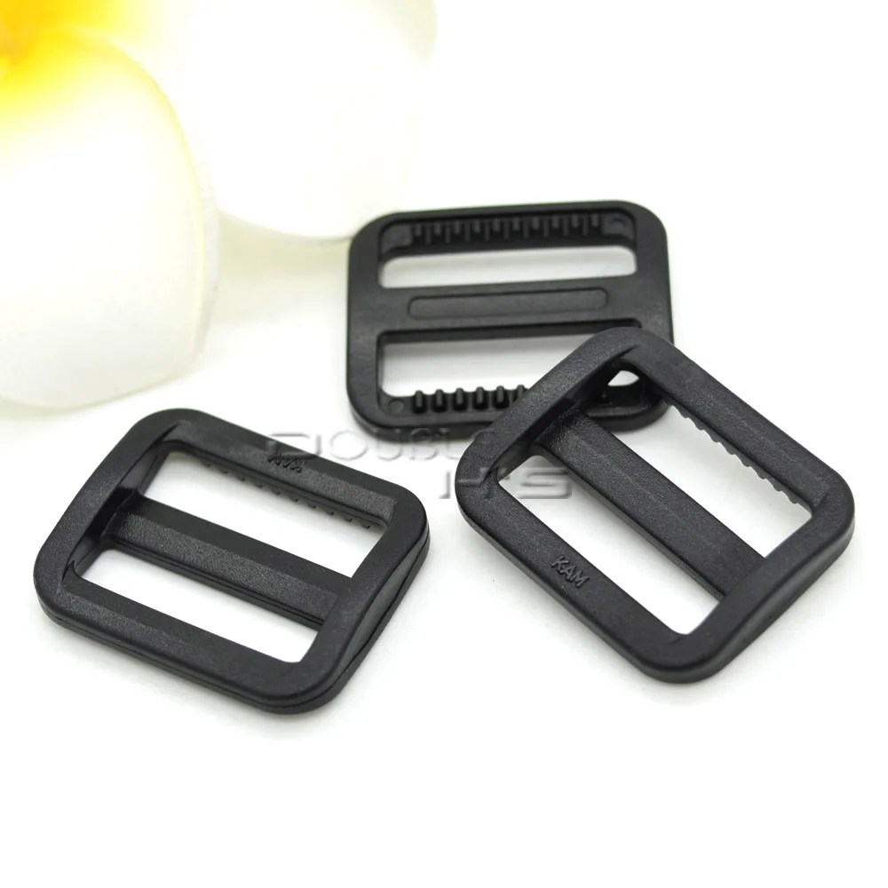 1 inch black plastic tri-glide slide