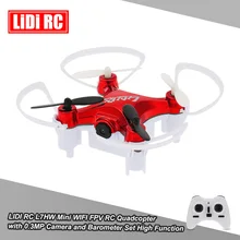 LIDI RC L7HW Мини wifi FPV RC Квадрокоптер 0.3MP камера RC самолет с набор барометра высокой функции
