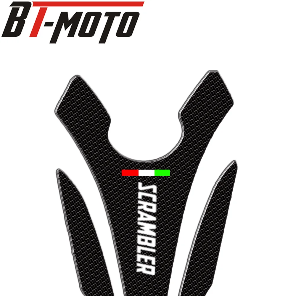 Для DUCATI scramblerмотоцикл из настоящего углеродного волокна бак газовая крышка Накладка наполнитель крышка Tankpad Tankgrip наклейка наклейки подходят