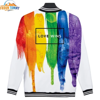 

LGBT Gay Pride Lesbian new print high quality Baseball jacket Men/Women Casual kpop Harajuku comfortable Baseball uniform