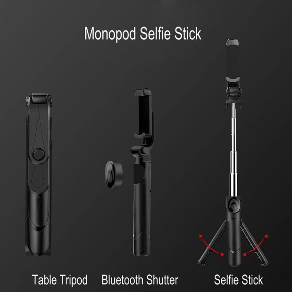 Bluetooth Selfie Stick Tripod Portable Wireless Control Monopod Handheld Selfie Stick For iPhone 11 7 Samsung Xiaomi Selfiestick