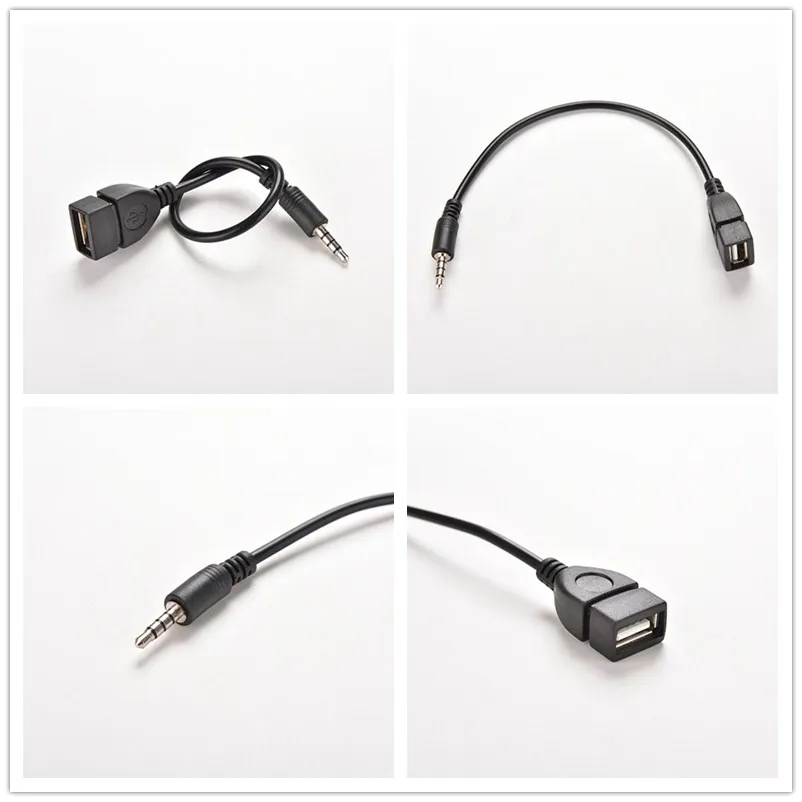 1 шт. штекер AUX аудио разъем USB 2 0 Женский конвертер кабель адаптер Шнур