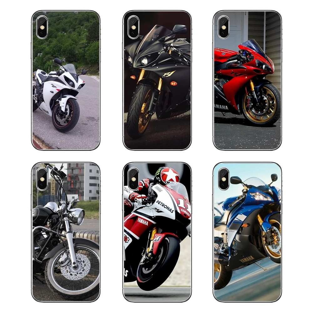Прозрачные мягкие чехлы для Samsung Galaxy A5 A6 A7 A8 A9 J4 J5 J7 J8 2017 2018 Plus Prime Yamaha bike