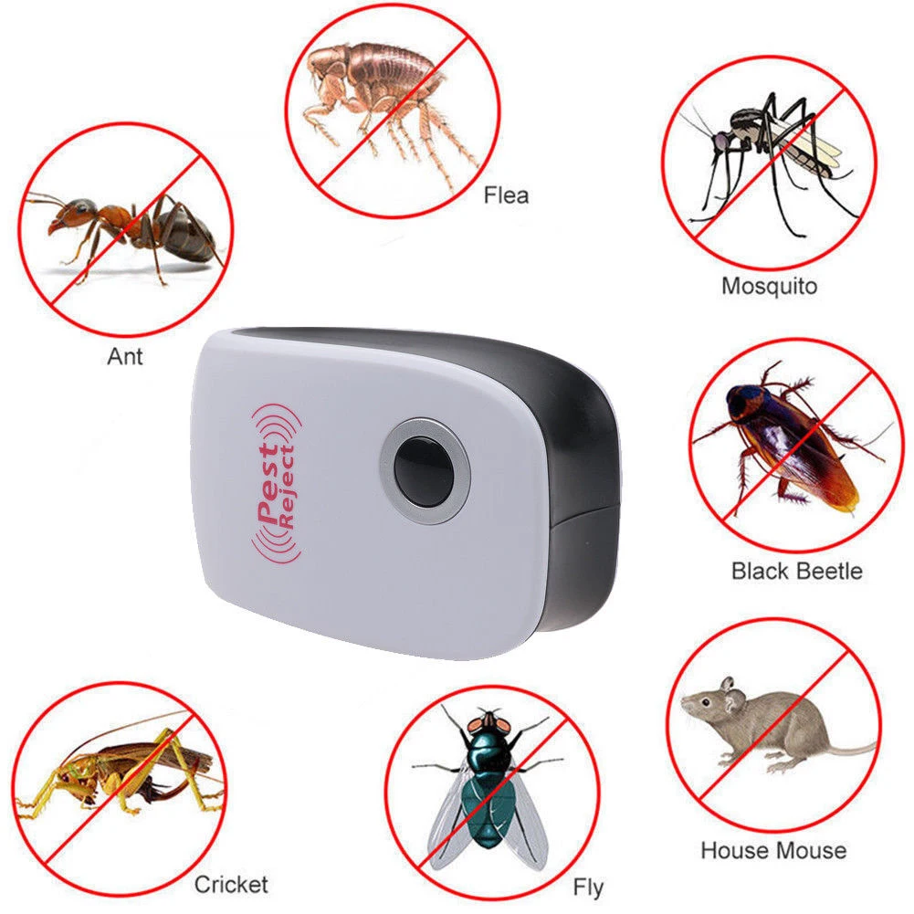 

Enhanced Version Electronic Cat Ultrasonic Anti Mosquito Insect Repeller Rat Mouse Cockroach Pest Reject Repellent EU/US/UK Plug