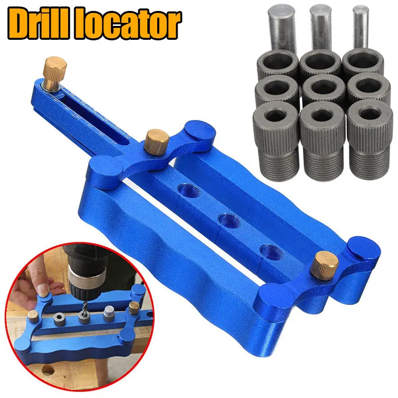 13Pcs/Set 6/8/10mm Self Centering Dowelling Jig Metric Dowel Drilling Wood Drill Kit Woodworking