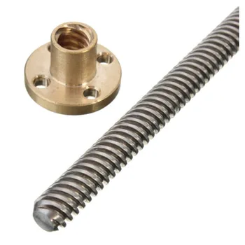 

GTFS-Hot 3D Printer 8mm Lead Screw Rod Z Axis Linear Rail Bar Shaft 600mm Golden