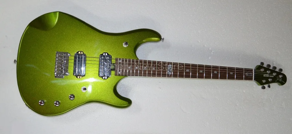 

Shelly new store custom sparkle mtallic john Petrucci musicman Luke 9v battery 6 string electric guitar musical instruments shop