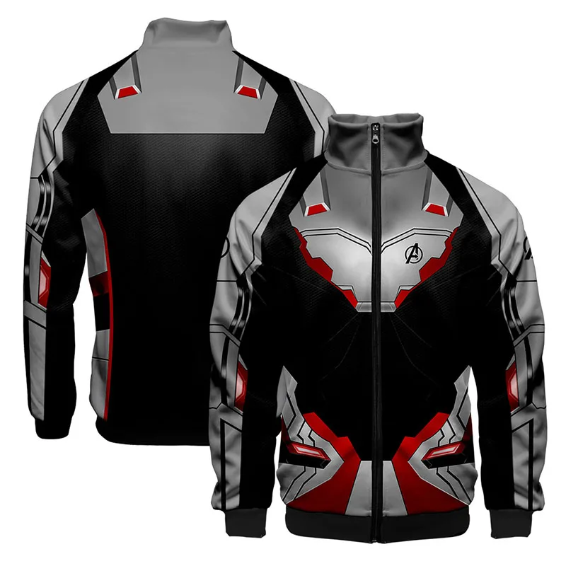 Avengers Endgame Quantum Realm Sweatshirt Jacket Advanced Tech Cosplay Costume Autumn Spring Sporting Suit Men Tracksuit hoodies