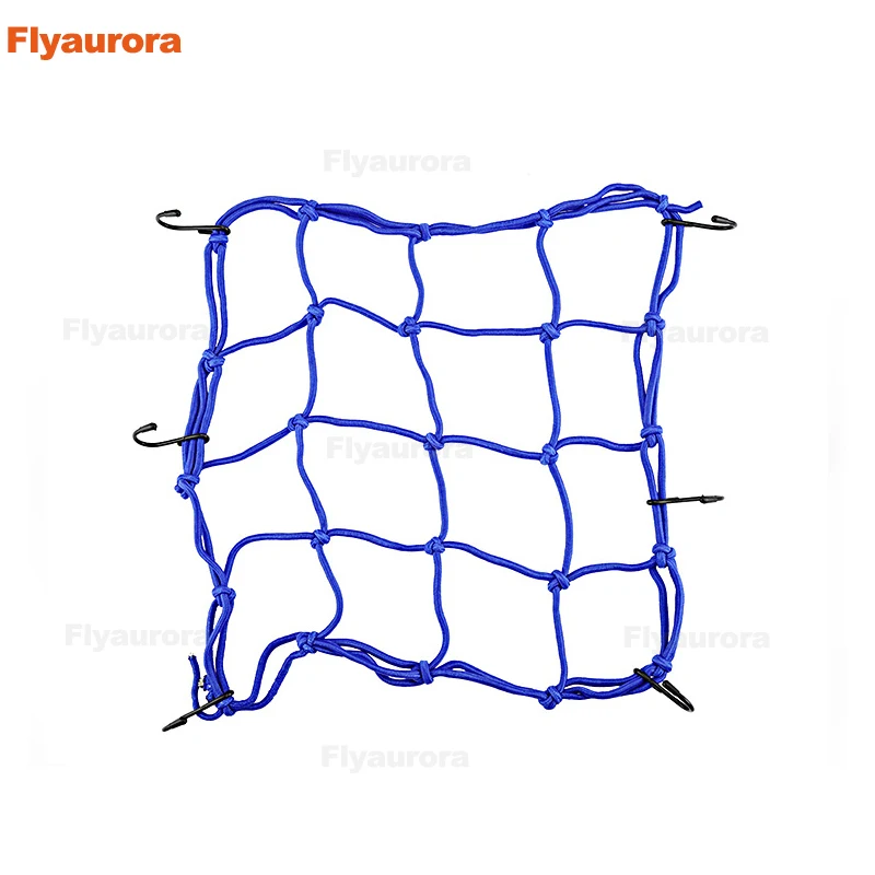 Универсальный банджи карго сетка мотоциклетный шлем сетка для хранения мотоциклетный шлем банджи багаж удерживающий хранение грузовой Органайзер сетка - Цвет: Синий