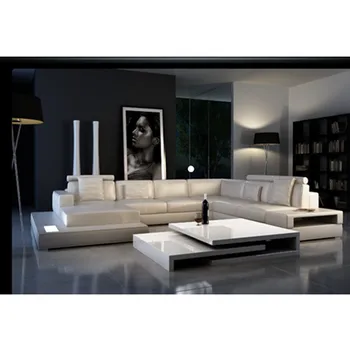 

high end hot selling modern living room real leather sofa
