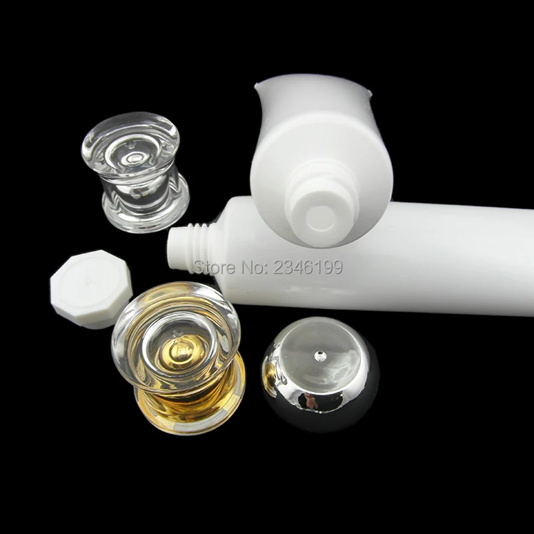 Empty White Facial Cleanser Cosmetic Hose 50ml Mask Soft Tube Cosmetic Container Hand Cream Packaging Emulsion Soft Tube (3)