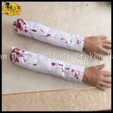 Funny Scary Broken Finger Hand Blood Horror Halloween Decoration Severed Bloody Simulate Hand Novelty Dead Broken Hand Gadgets